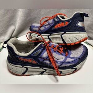 Hoka One One Challenger ATR 5 Womens Running Shoes Purple/Orange Size 9.5